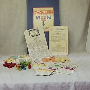 VINTAGE 1935-1937 MONOPOLY BOARD GAME - PARKER BROTHERS INC